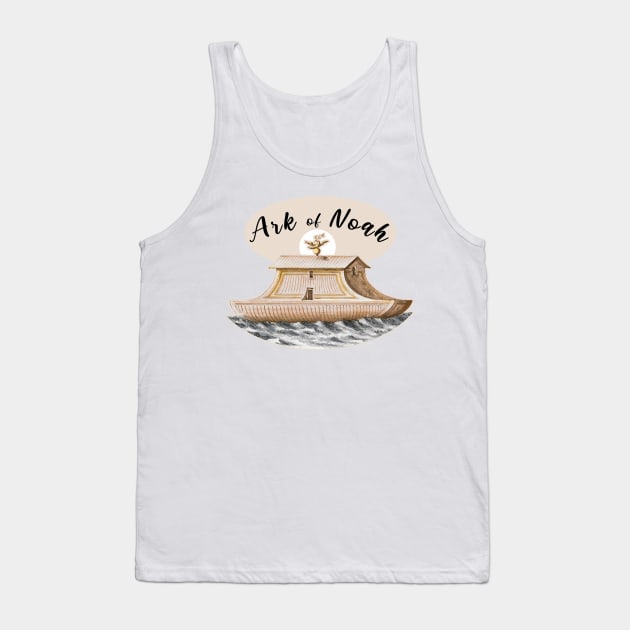 Noah's Ark with Animals in the Flood Tank Top by Marccelus